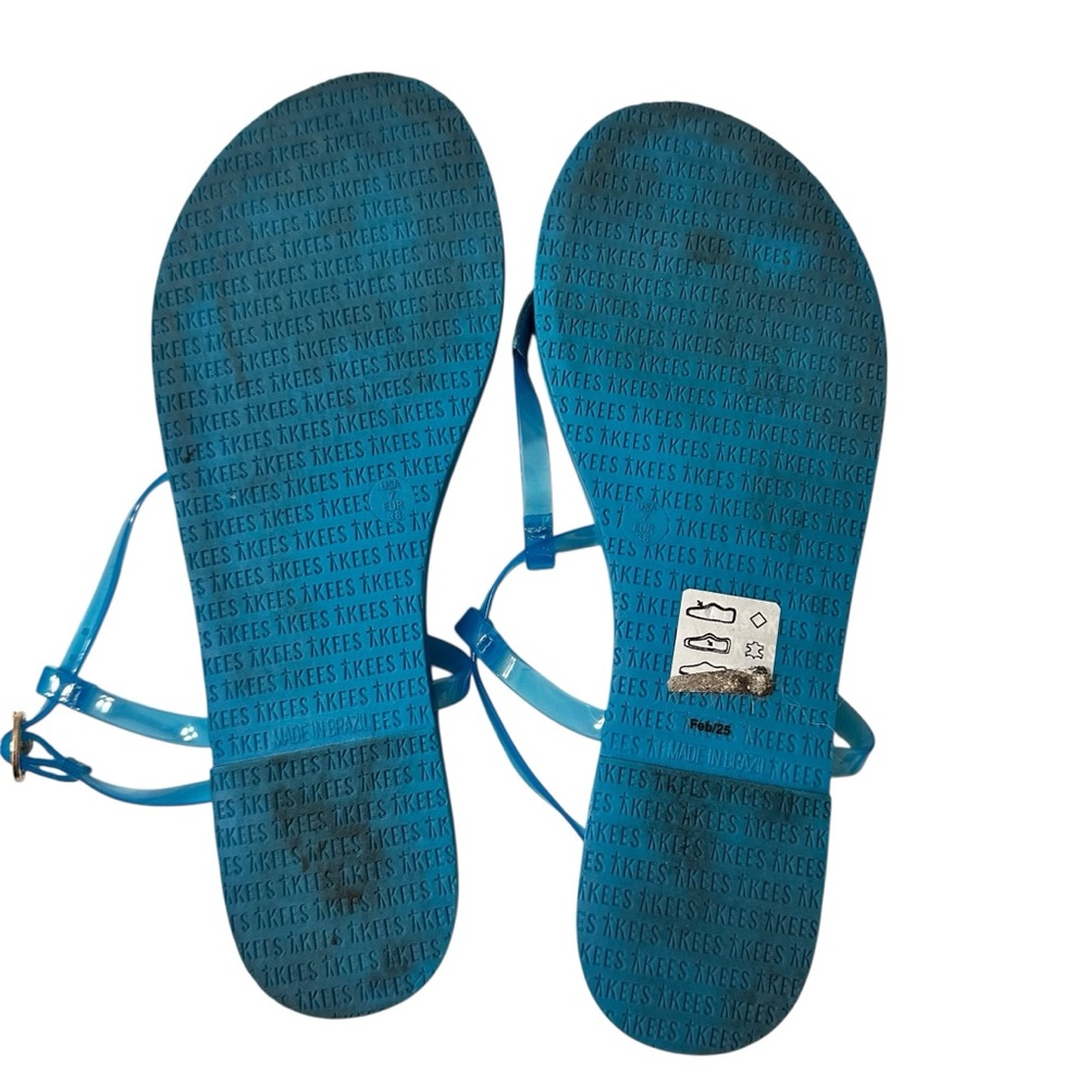 Tkees x JCREW Mallorca Mirage Thong Jelly Strap Sandals Size 7 - Picture 5 of 8